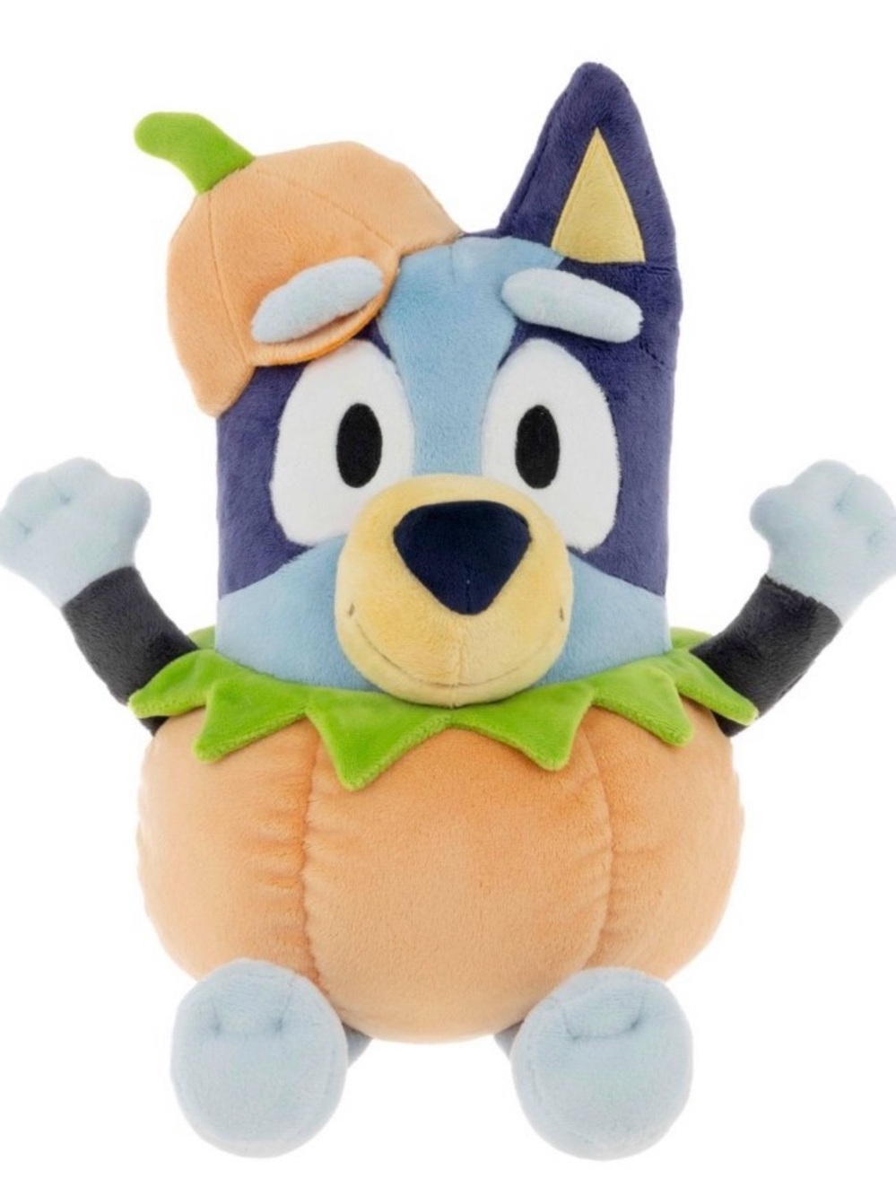 Plush Pumpkin Buddy Blue Dog Soft Toy - Kids Plush
